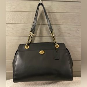 Coach Parker Carryall (EUC) black leather